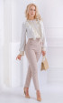 beige long Long pants ⭐ Slim high waist beige long pants