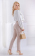 beige long Long pants ⭐ Slim high waist beige long pants