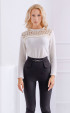 Winter knitt blouse with lace