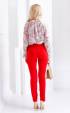 Long slim red female pants Ellu