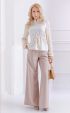 ecru mini Winter blouses ⭐ Winter blouse with knited sleeves