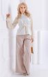 ecru mini Winter blouses ⭐ Winter blouse with knited sleeves