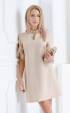 beige midi Formal Dresses ⭐ Beige formal midi dress with