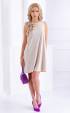 beige mini Formal Dresses ⭐ Elegant beige dress with curls