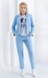 blue mini Suits ⭐ Short female summer jacket