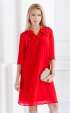 червени Официални рокли ⭐ Червена елегантна рокля до коляното