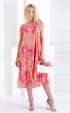 Long summer chiffon satin dress Rimini