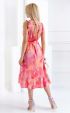 Long summer chiffon satin dress Rimini