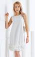 бели рокли ⭐ Бяла ежедневна лятна рокля с къдри