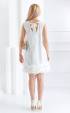 Рокли ⭐ Бяла ежедневна лятна рокля с къдри