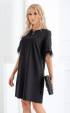 black midi Formal Dresses ⭐ Black dress with feathers