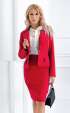 Дамски Сака ⭐ Червено спортно елегатно късо сако с ръкав