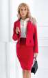 red mini Suits ⭐ Red short casual female jacket