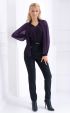 purple mini Tops ⭐ Violet shifon blouse