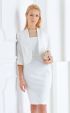 бели Официални рокли ⭐ Официална рокля с пера тюл перли пайети