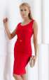 Дамска рокля по тялото Лариса ⭐ Елегантна вталена рокля в червено