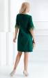 зелени елегантни рокли ⭐ официална рокля в зелено с пера