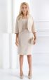 beige midi Formal Dresses ⭐ Beige formal midi dress with luxyry