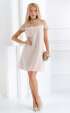 Луксозни официални рокли Оливия ⭐ Елегантна бежова рокля в нежно млечен цвят