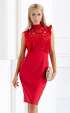 Официална червена рокля ⭐ Елегантна рокля с дантела  Катрин