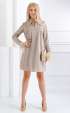 beige mini Formal Dresses ⭐ Beige glamour dress