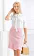 розови Dress code Розово ⭐ Дамска пола букле с харбала в нежно