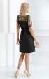 black midi Formal Dresses ⭐ Black formal dress with stones and