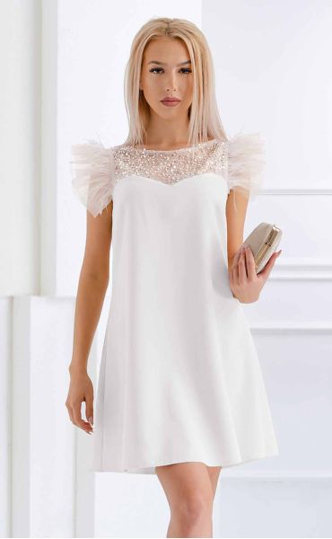 white midi Formal Dresses ⭐ copy of prazno