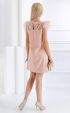 розови летни рокли за шаферки ⭐ розова дамска рокля с пера Валъри