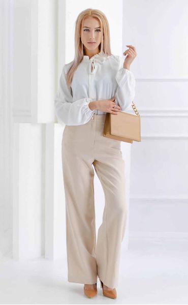 Широки дълги панталони ⭐ Дълъг официален дамски панталон