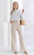 white  Formal blouses ⭐ Elegant white long sleeve georgette