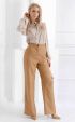 brown long Long pants ⭐ Female long striped wide pants