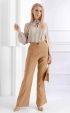 brown long Long pants ⭐ Female long striped wide pants