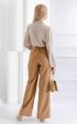 brown long Long pants ⭐ Female long striped wide pants