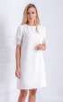 Бели рокли за бременни ⭐ Официална дамска бяла рокля за кръщене