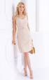 beige midi Formal Dresses ⭐ Midi elegant beige sleeveless dress