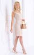 beige midi Formal Dresses ⭐ Midi elegant beige sleeveless dress