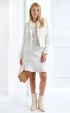 white mini Suits ⭐ white and gold sako bukle