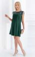 green midi Formal Dresses ⭐ Dark green midi lace and feathers
