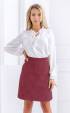 burgundy midi Winter Sale ⭐ Mini leather skirt with golden