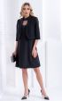 black midi Formal Dresses ⭐ Black flared dress with sequin