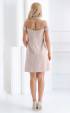 beige midi Formal Dresses ⭐ Beige formal A silhouette dress