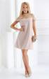 beige midi Formal Dresses ⭐ Beige formal A silhouette dress
