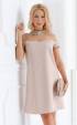 beige midi Formal Dresses ⭐ Beige formal A silhouette dress