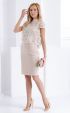 Elegant Beige Lace Bolero with Back Ribbon Tie