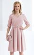 Elegant Light Pink Formal Dress with Flared Silhouette